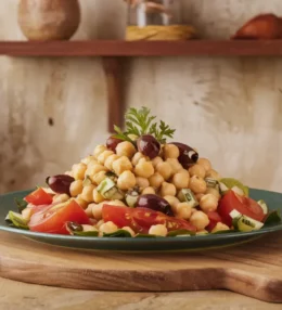 Salade de pois chiches à la grecque