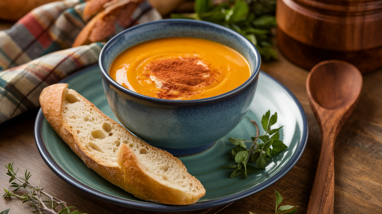 Velouté de potiron aux épices douces