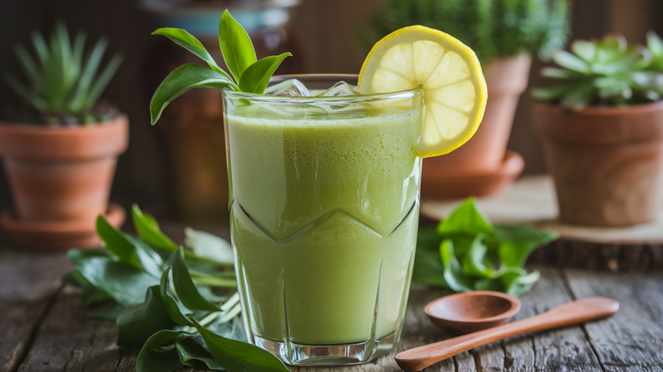 Smoothie vert rafraîchissant