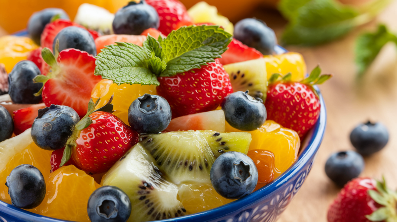 Salade de fruits d'été rafraîchissante