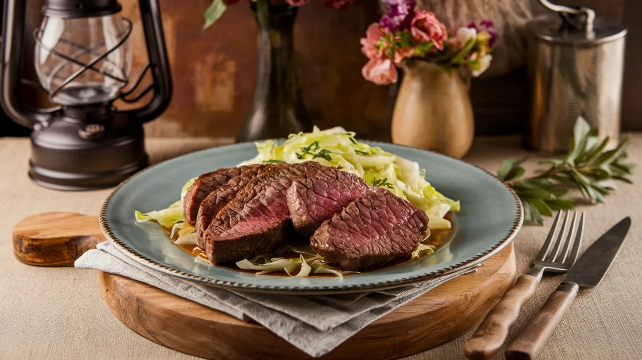 Boeuf haché et chou sauté