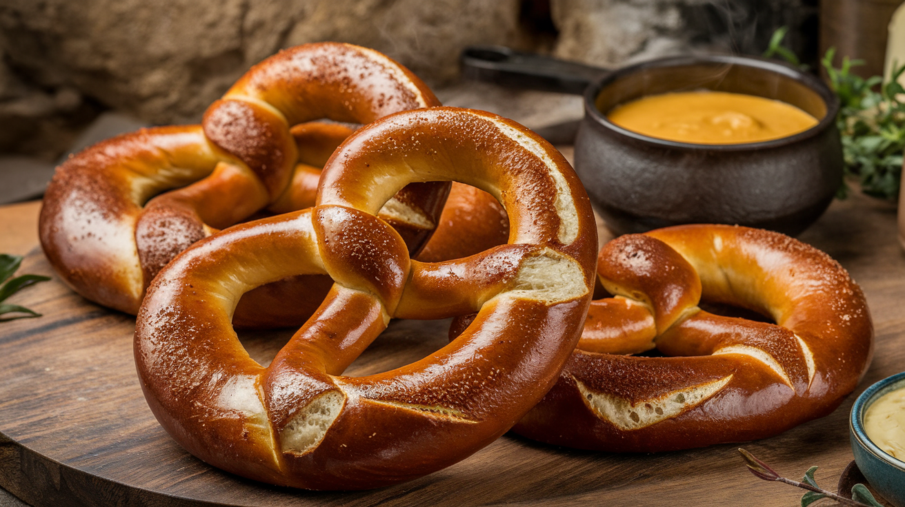 Pretzels moelleux au levain