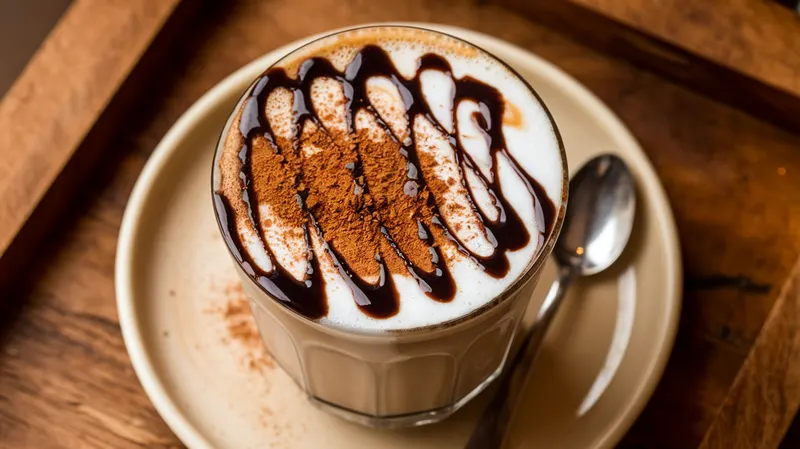 Café latte à la cannelle et au chocolat - recette Boisson Facile