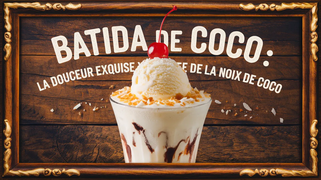 Batida de coco : la douceur exquise de la noix de coco