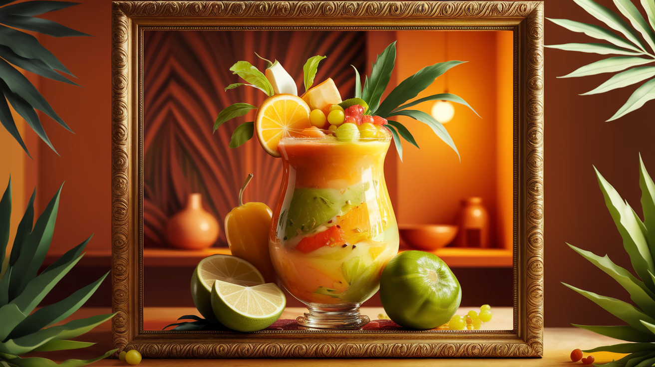 Smoothie tropical exotique