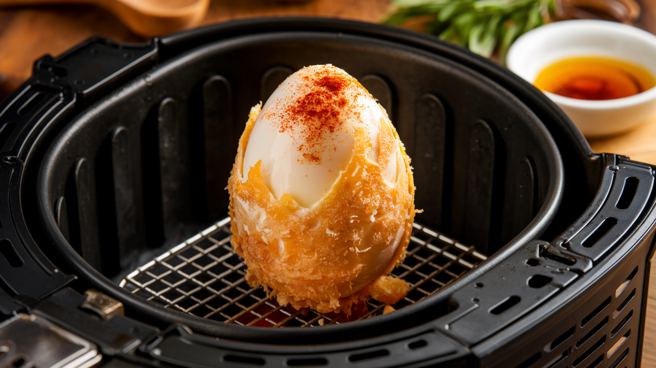 Œuf dur croustillant à l'air fryer