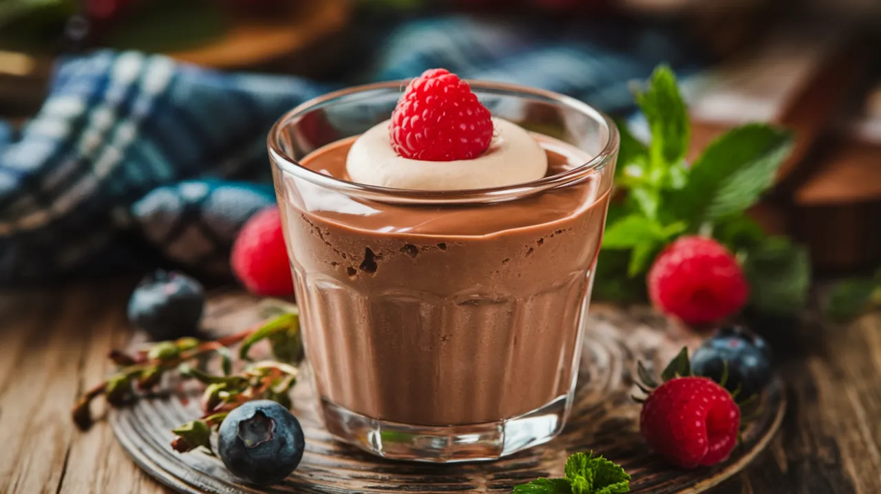 Mousse au chocolat légère et délicate