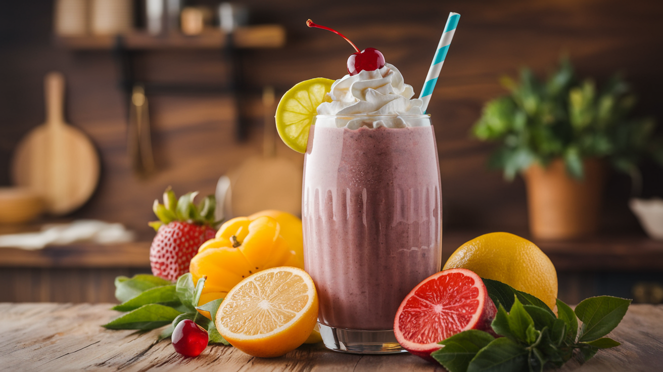 Smoothie rafraîchissant aux fruits d'été