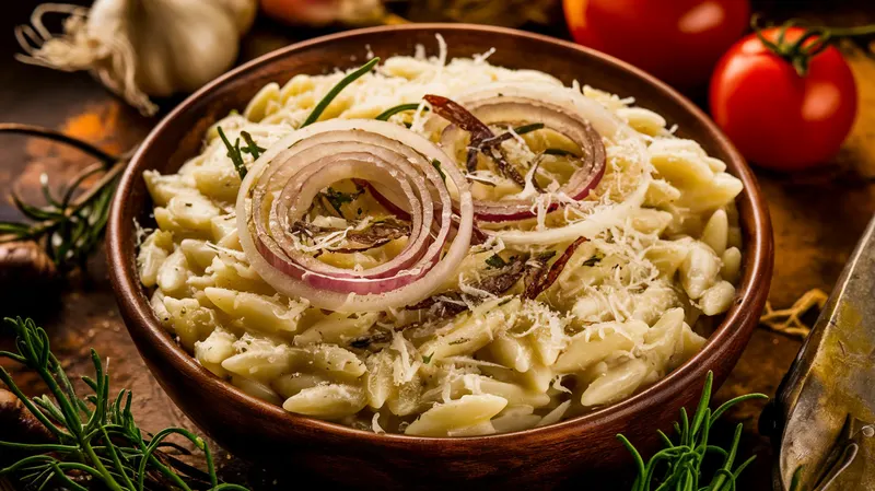 Orzo crémeux aux poireaux et fromage - recette Dîner Facile