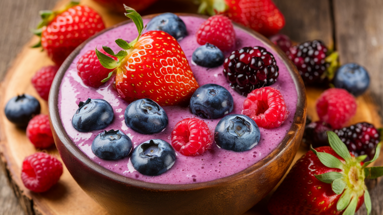 Smoothie rafraîchissant aux fruits d'été