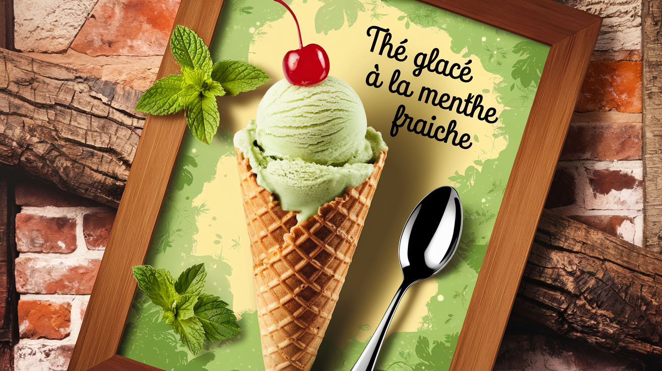 Thé glacé à la menthe fraîche