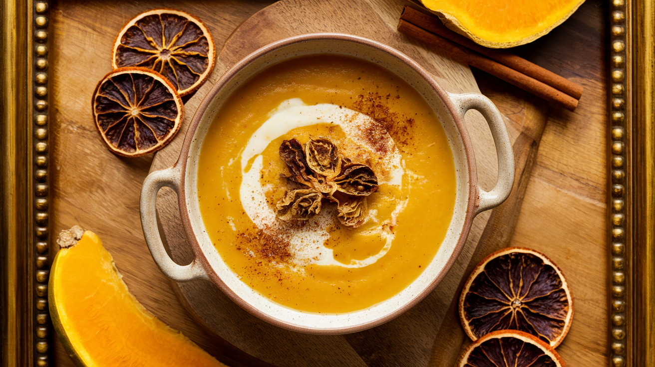 Velouté de potiron à la noisette