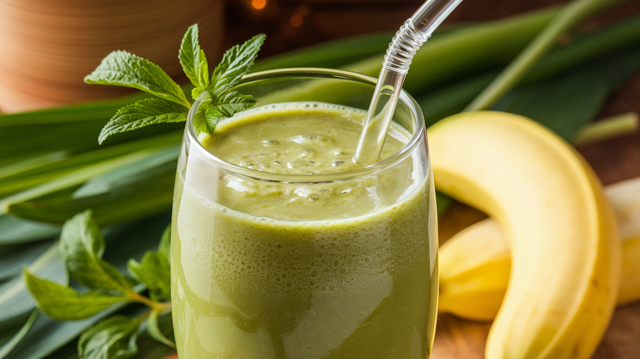 Smoothie vert rafraîchissant