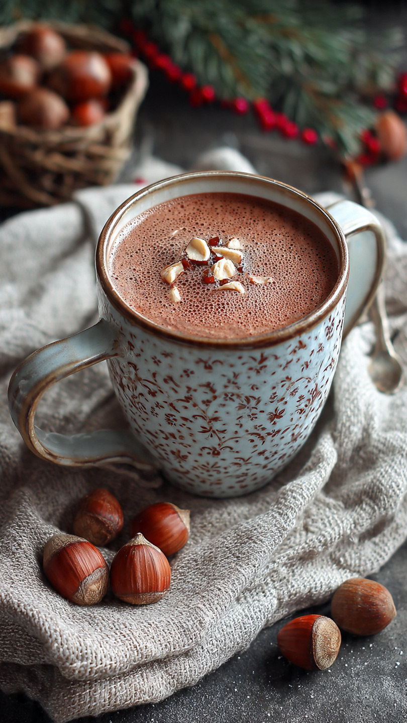 Chocolat chaud aux noisettes