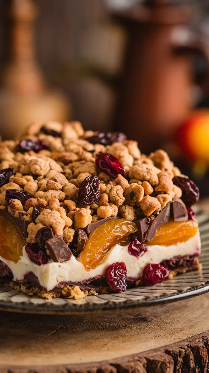 Éclats de chocolat et fruits secs