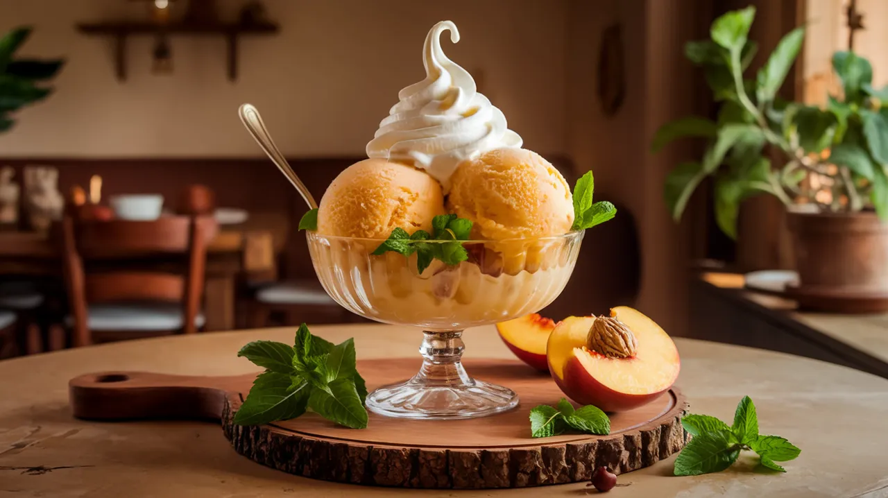 Thé glacé à la pêche et à la menthe