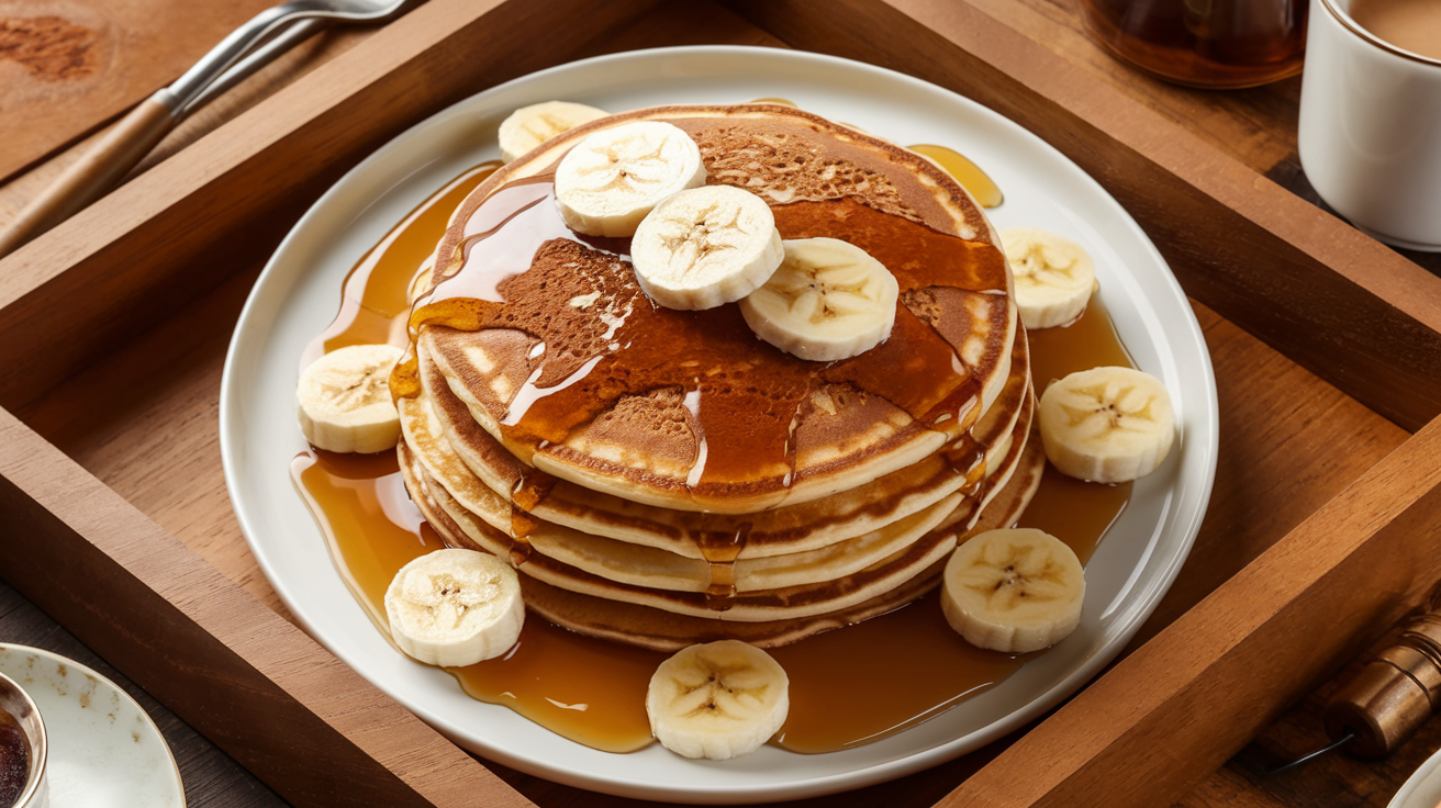Pancakes à la banane et à la cannelle