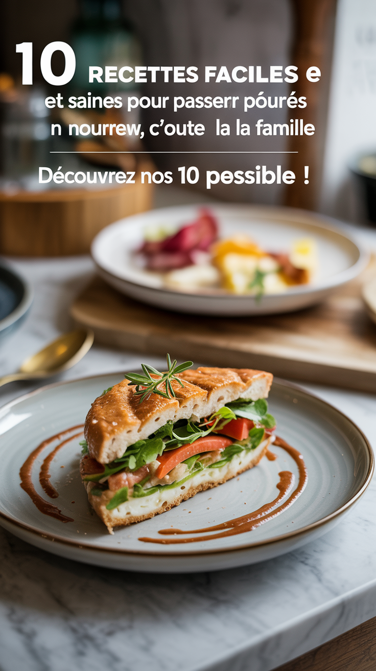 10 Recettes Faciles et Saines pour Nourrir Toute la Famille