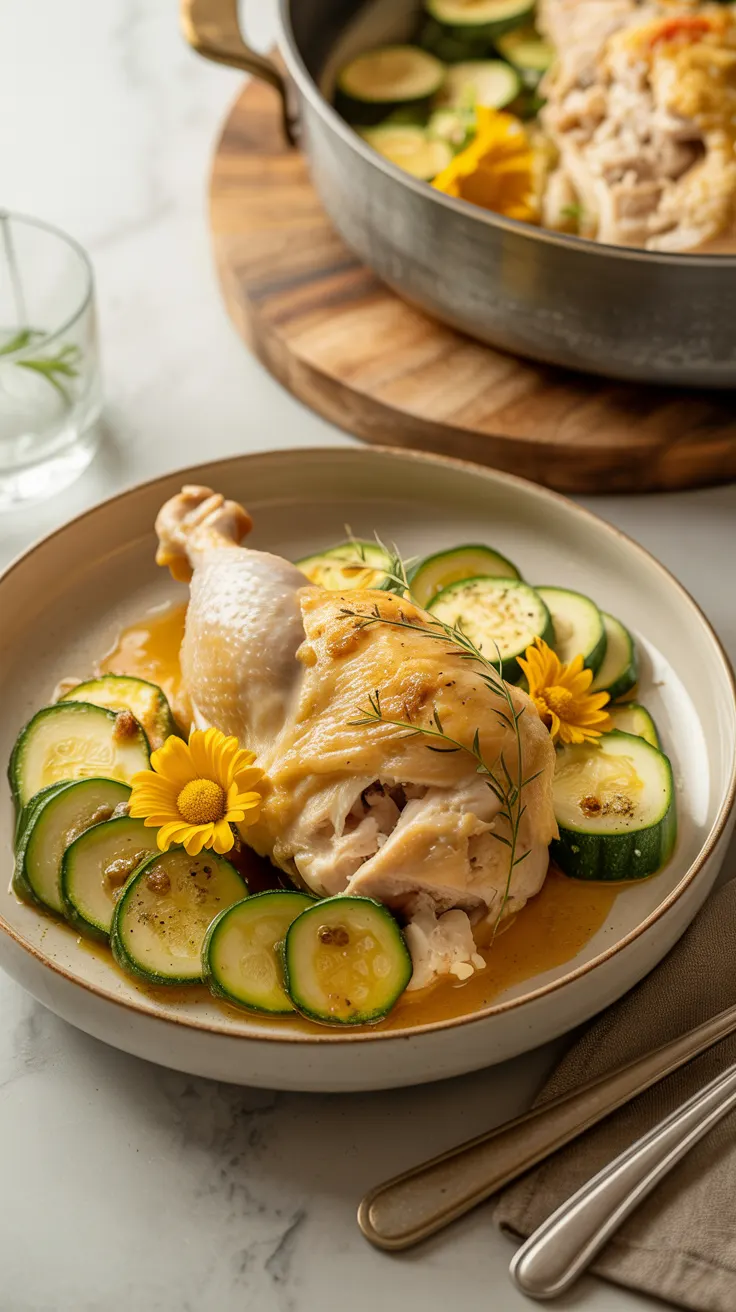 Casserole de Poulet aux Courgettes et Chou-Fleur