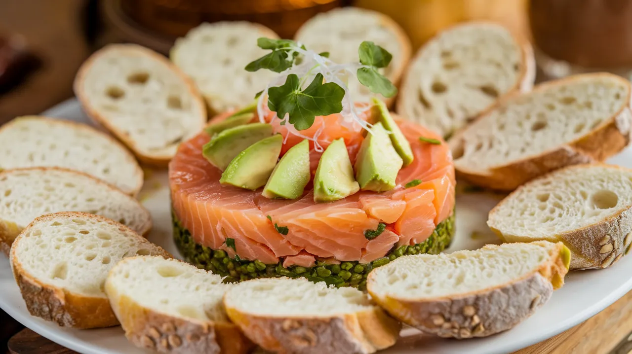 Tartare de saumon à l’avocat et au citron vert