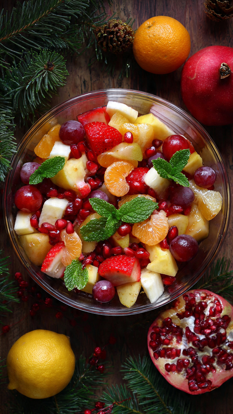 Salade de fruits de Noël
