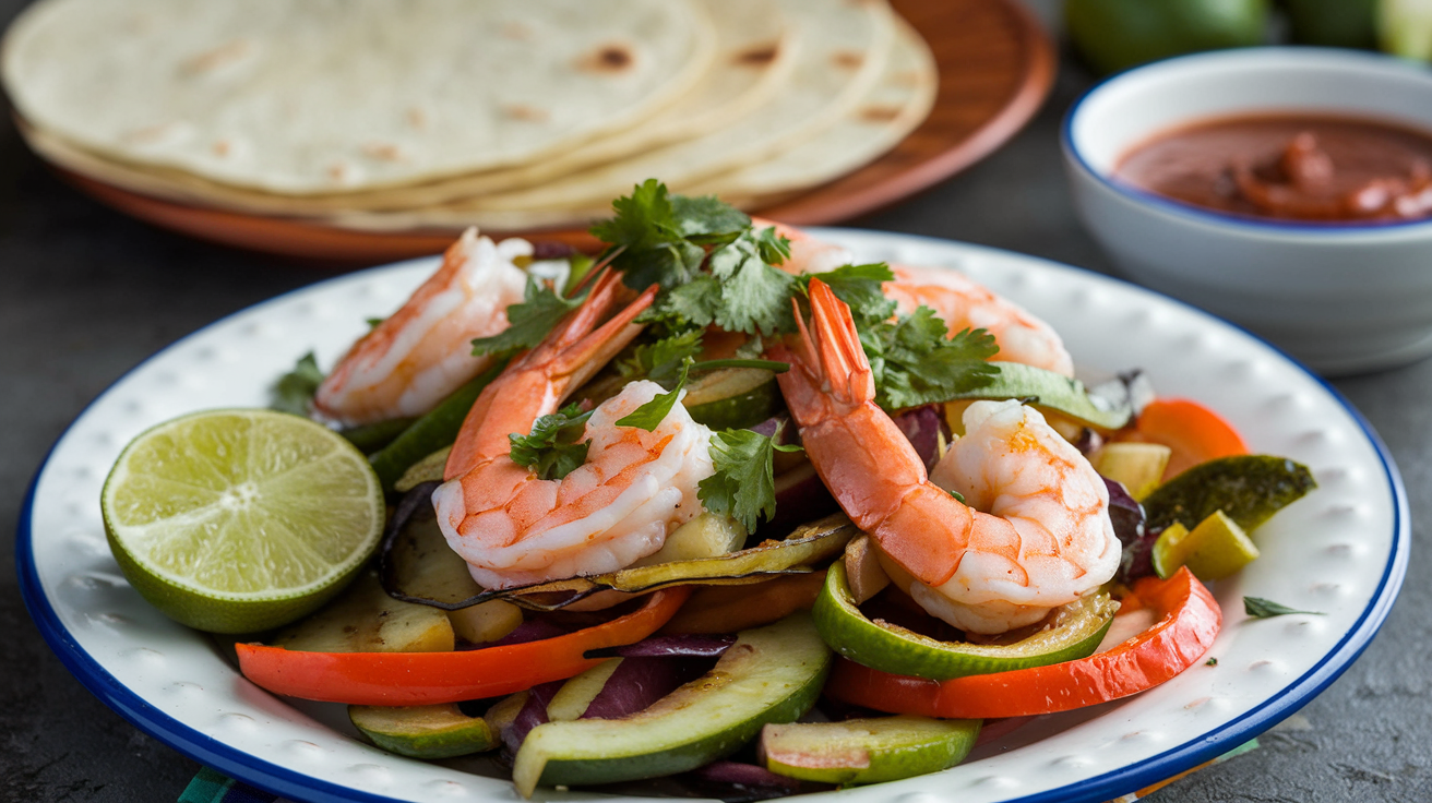 Fajitas de crevettes aux saveurs exquises