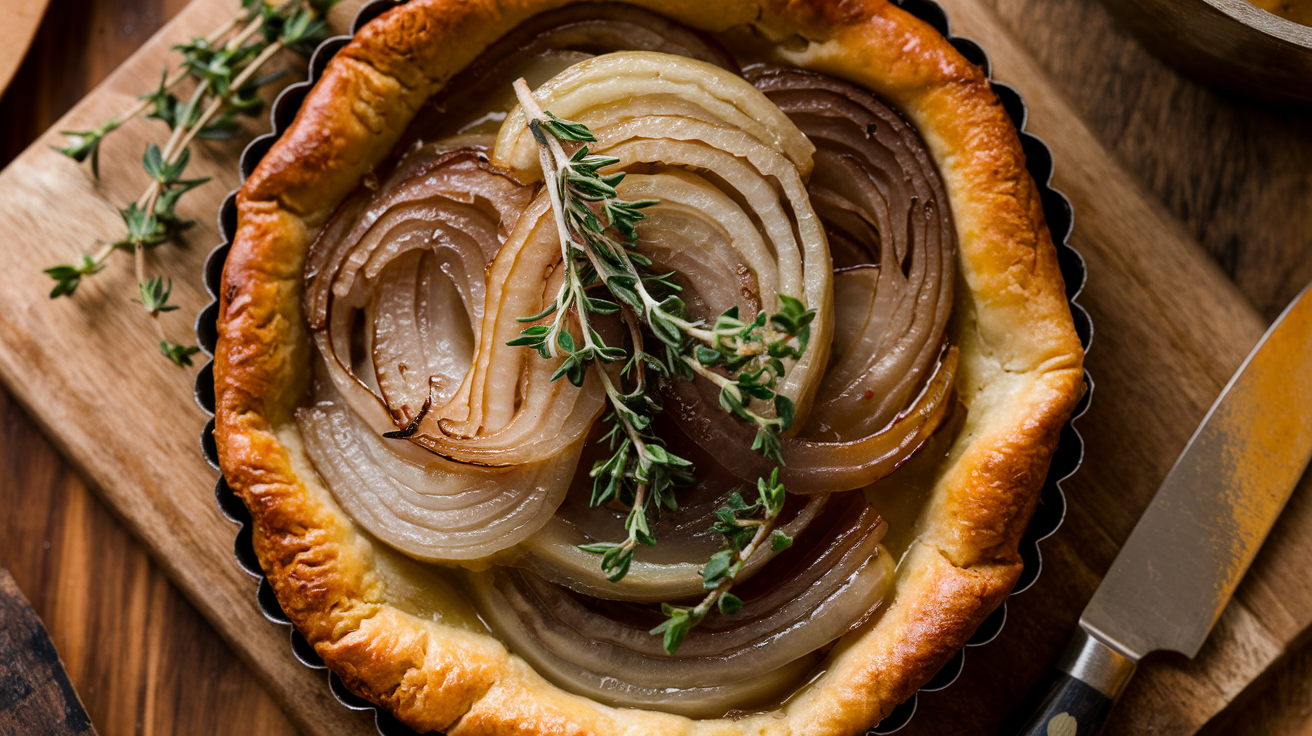 Tarte à l'oignon rapide