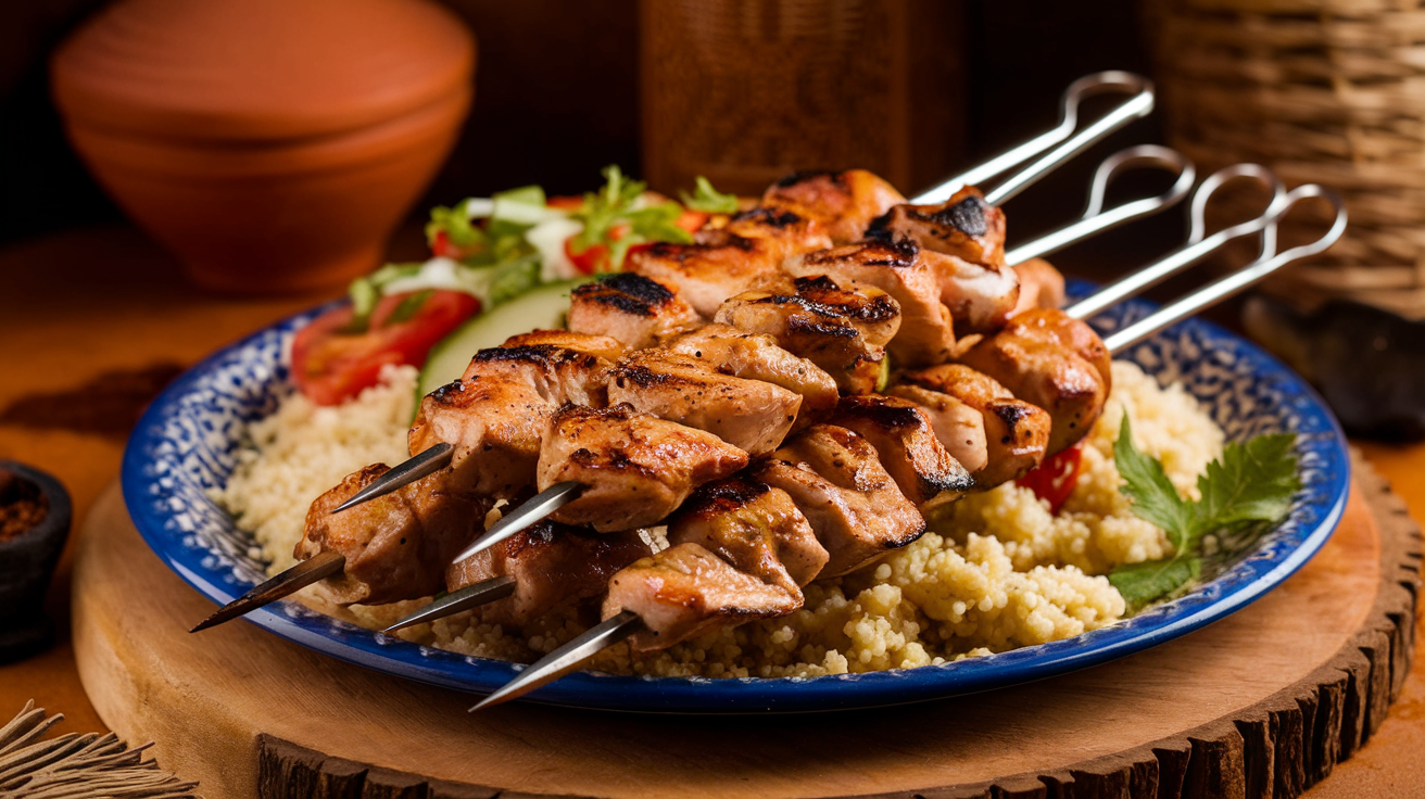 Brochettes de poulet à la Maroc