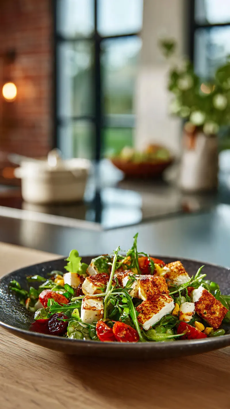 Salade de briques croustillants au brie - recette Salade Facile