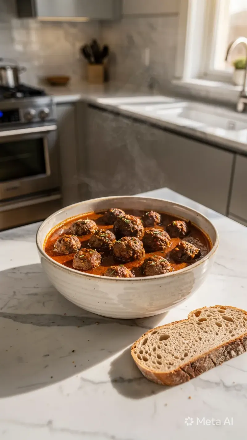 Ragout de boulettes de bœuf aux épices