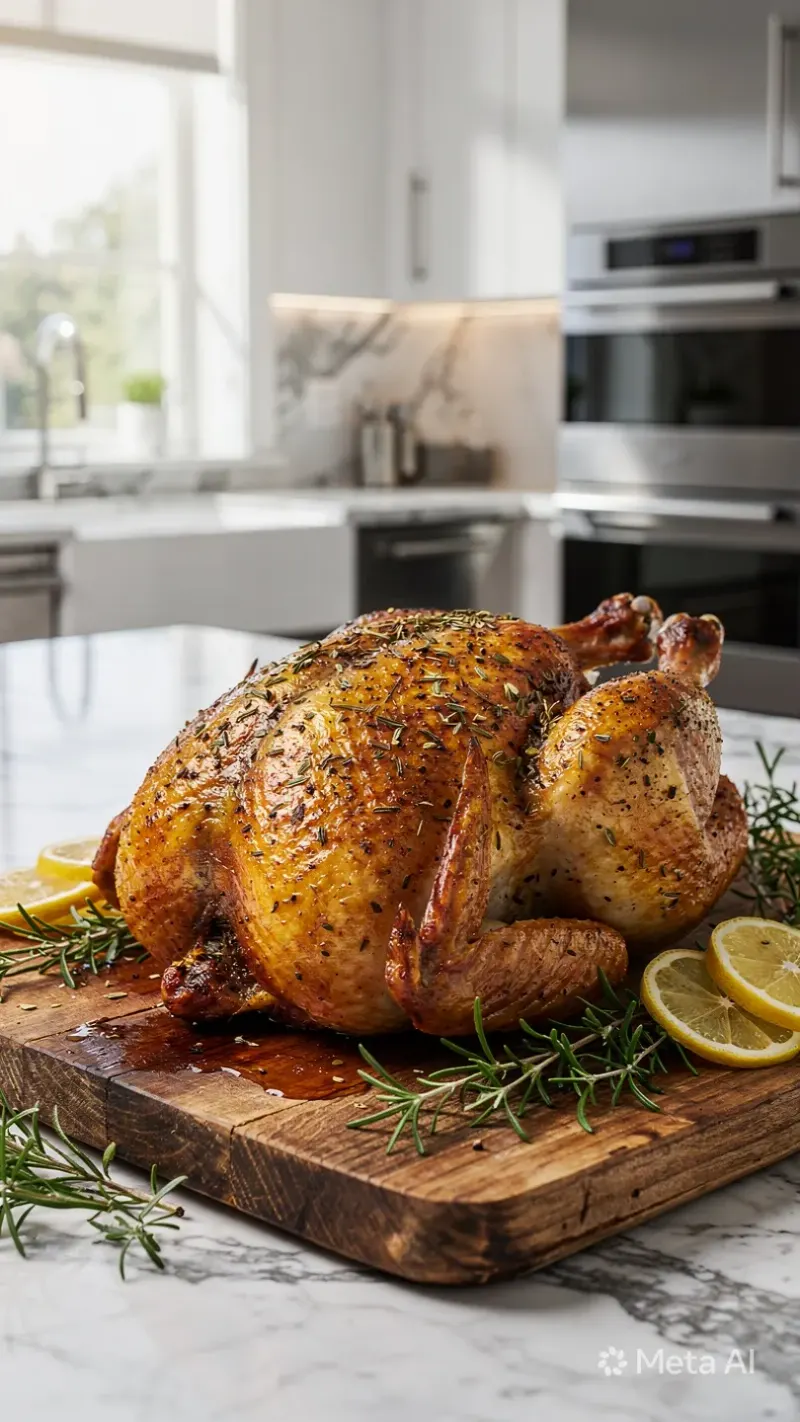 Poulet rôti aux herbes de Provence