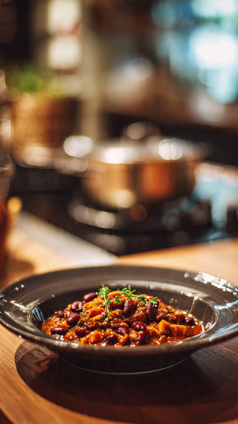 Chili à la dinde et aux haricots