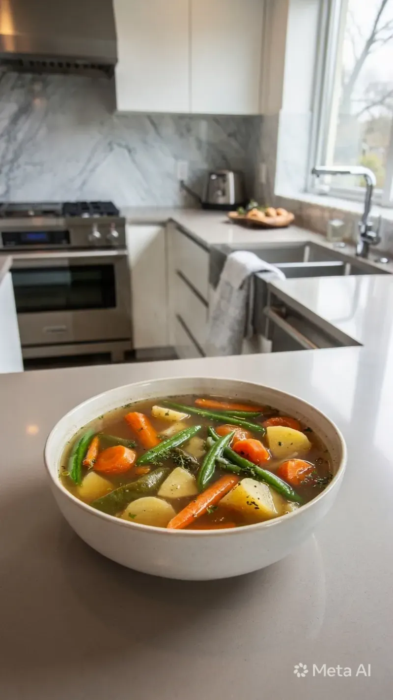 Soupe minestrone aux légumes d'hiver