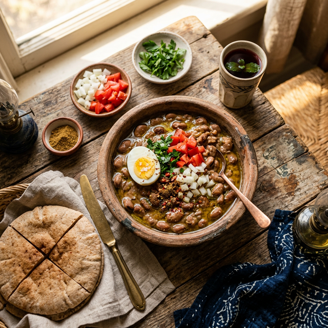 Ful Medames (Purée de fèves égyptienne)