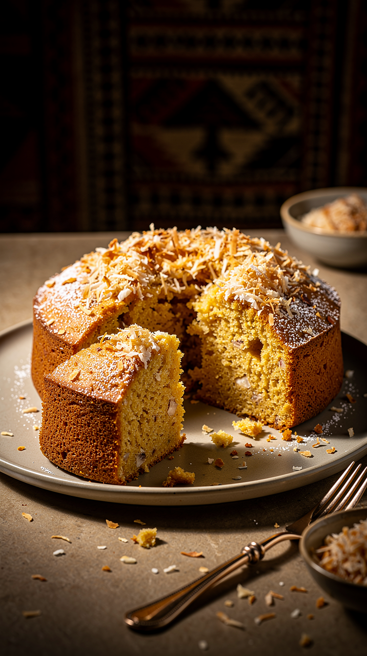 Gâteau à la noix de coco africain