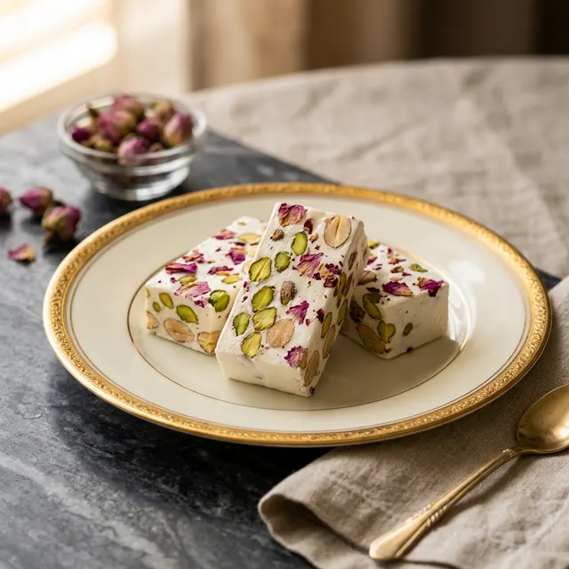 Nougat Prestige aux Fruits Secs - recette Dessert Moyen