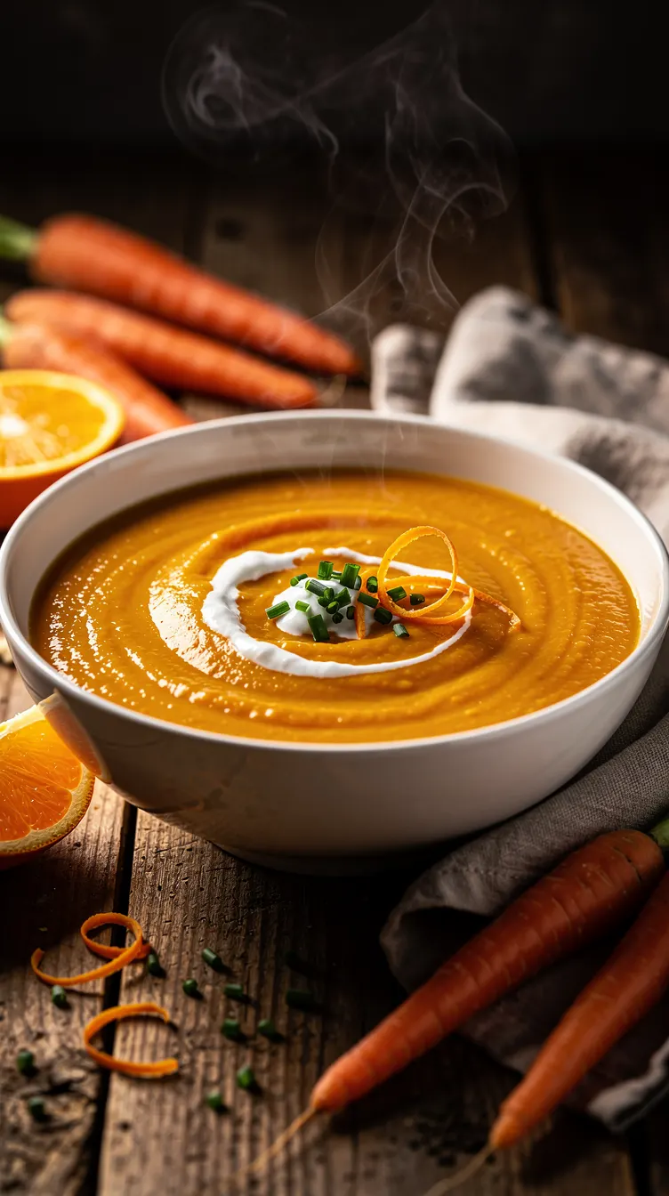 Potage de carottes et orange