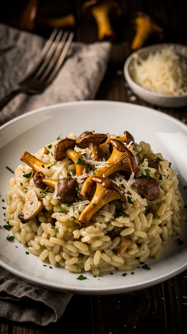 Risotto aux champignons des bois