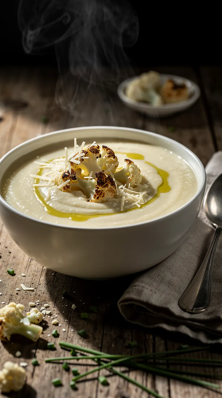 Soupe de chou-fleur et cheddar léger